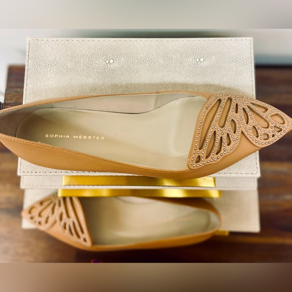 Sophia Webster Bibi Stud Butterfly Flats, Size 9.5B - Picture 16 of 16